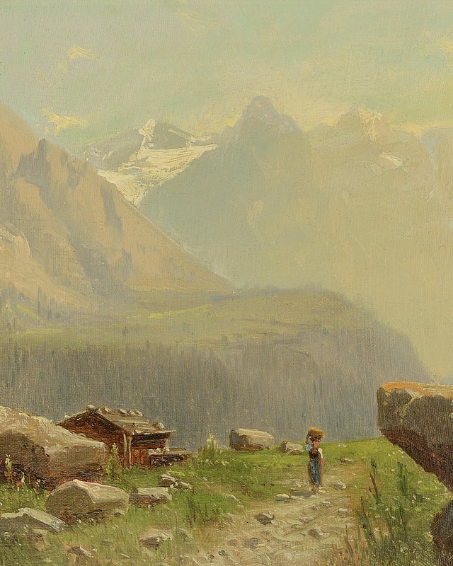 Schöne Aussicht mit Jungfrau