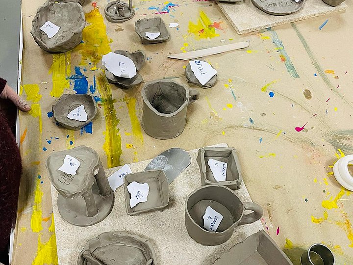 Die MuseumsKids bei einer Aktion im Museum Abtei Liesborn