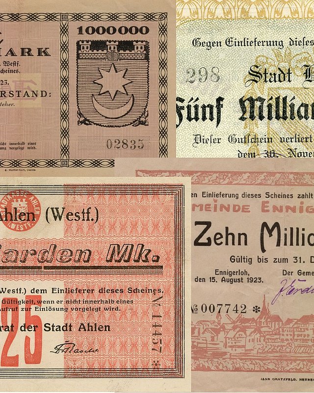 1923 / 2023 – Das Ende der Hyperinflation in den Altkreisen Beckum und Warendorf